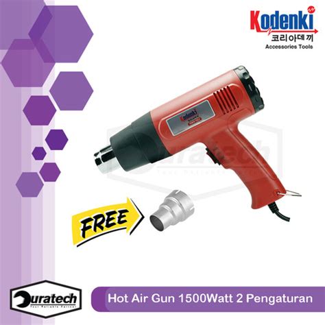 Jual Mesin Pemanas Heat Gun Hot Gun Kodenki 1500 Watt Heatgun Air