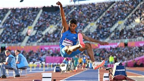 Cwg 2022 Sreeshankar Wins Silver For India In Mens Long Jump At