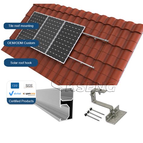 Kw Solar Photovoltaic Roof Tiles Mounting Tile Roof Solar Mounting