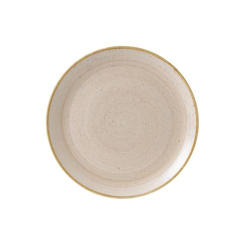 Churchill Stonecast Round Coupe Plate Nutmeg Cream 324mm By Churchill