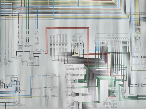 1977 280z Huge Wiring Diagram Datsun Nissan Schematic Dealer Item Wall