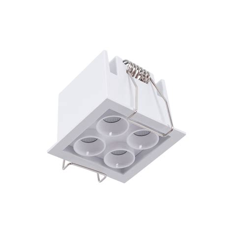 Downlight Led Empotrable Cuadrado W Chip Osram Ugr Corte X