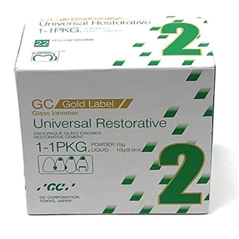 Gc Gold Label Universal Restorative Glass Ionomer Cement For Use For