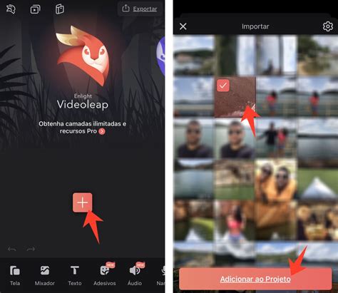 Enlight Videoleap como colocar player do Spotify em vídeos música