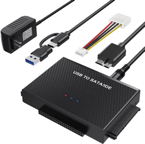 Hard Drive Reader Usb 30 To Sata Ide Adapter，ide Sata To Usb Type C External Hard