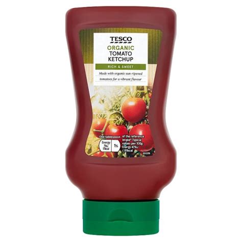 Tesco Organic Tomato Ketchup G Tesco Groceries