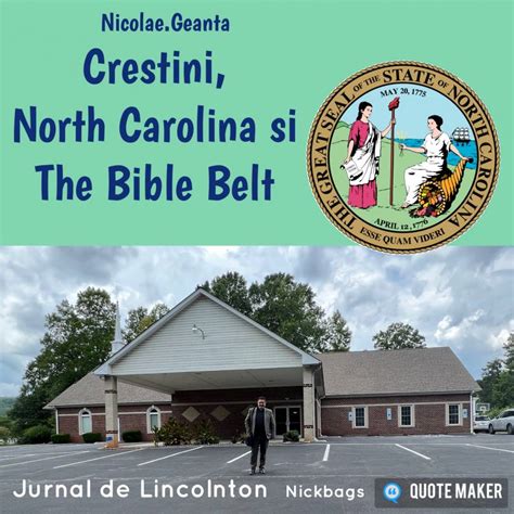 Nicolae Geantă Creștinii North Carolina și The Bible Belt Jurnal De Lincolnton Newsnet Crestin