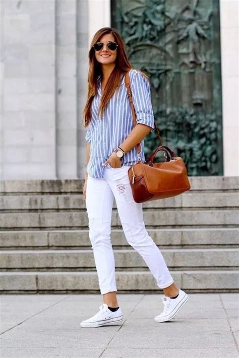 30 Formas De Usar Tus Jeans Blancos En Verano Effortless Chic Ropa