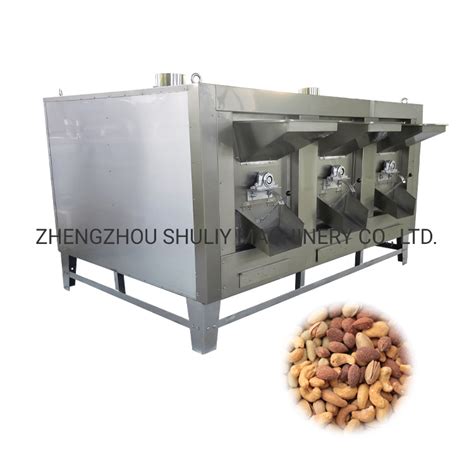 Automatic Cashew Nut Roaster Peanut Cocoa Bean Roasting Machine China