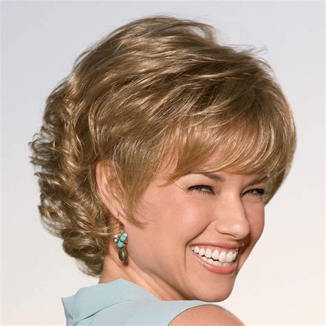 Paula Young Alex Whisperlite Wig Sassy Short Wig With Side Swept Bangs And Tousled Curlsmulti