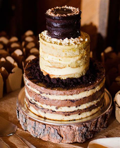 Naked Cakes Torturi F R Mar Ipan Sau Past De Zah R Nunt N Gr Din