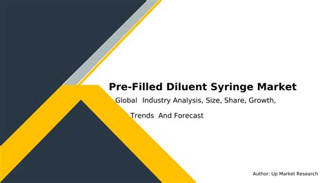 Pre Filled Diluent Syringe Market Report Global Forecast From 2023 To