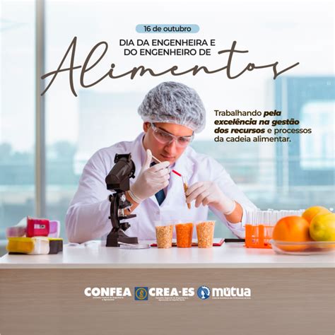 Dia Da Engenheira E Do Engenheiro De Alimentos Crea ES