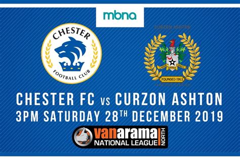 Match Preview Chester Vs Curzon Ashton National League North