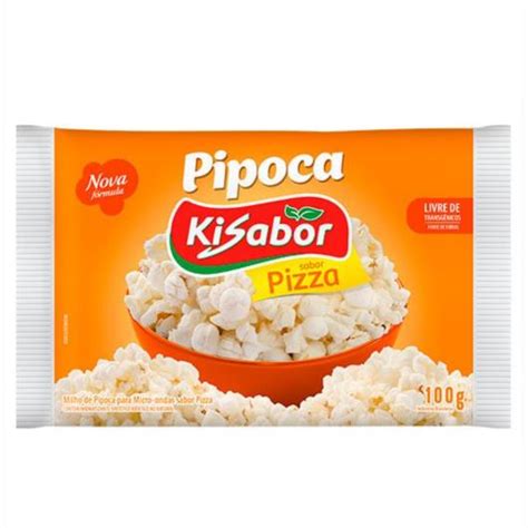 Pipoca Kisabor Para Microondas Sabor Pizza 100g Sonda Supermercado