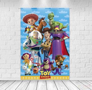 Painel Retangular Tecido Sublimado Toy Story X Impakto