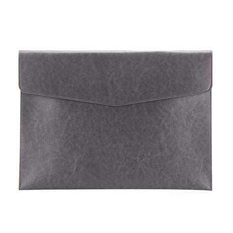 Enyuwlcm PU Leather A4 File Folder Document Holder Envelope Folder Case