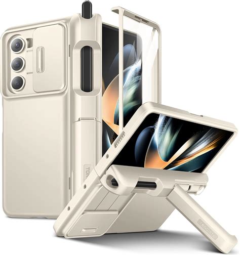 Tongate For Galaxy Z Fold 5 Case With Hidden Kickstand Built In Screen Protector