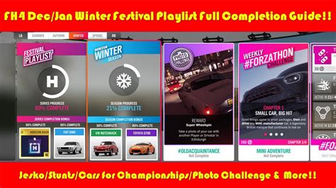 Forza Horizon 4 Series 30 Winter Festival Playlist Completion Guide