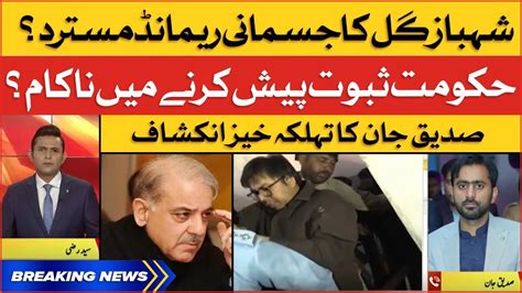 Shahbaz Gill Physical Remand Rejected Siddique Jan Analysis