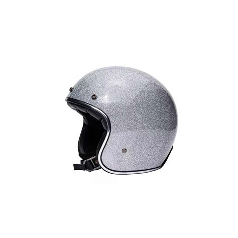 Mârkö The Classic silver flake vintage jet helmet