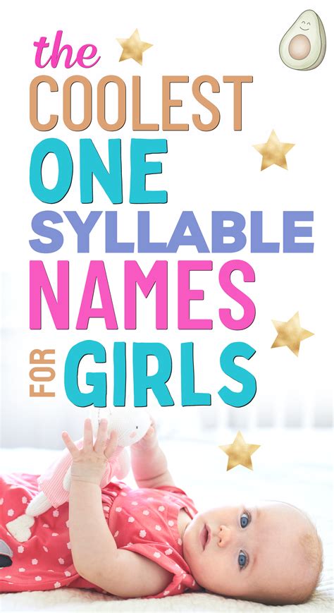 One Syllable Girl Names Artofit