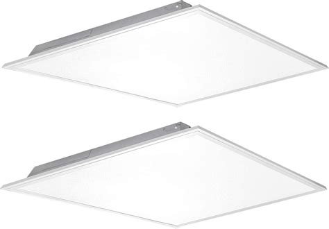 2 Pack Kadision 2x2 Ft Led Flat Panel Light 40w 5200lm 5000k Daylight 100 277v Recessed