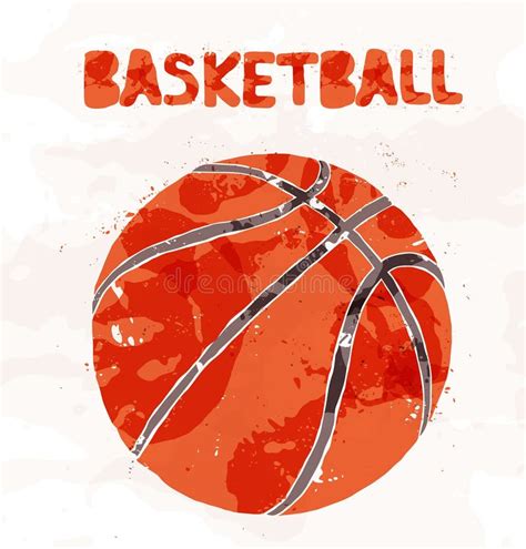 Basketball Ball Isolated On A White Background Stock Vector