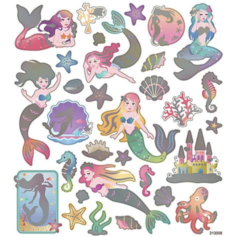 Free Printable Mermaid Stickers Printable Templates Your Go To