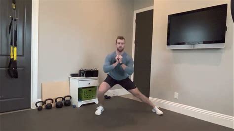 Single Leg Bodyweight Lateral Lunge Youtube