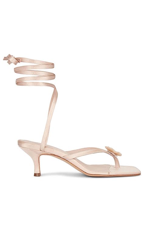 Helsa Kitten Lace Up In Nude REVOLVE