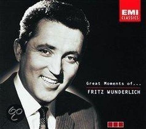 Great Moments Of Fritz Wunderlich Fritz Wunderlich CD Album