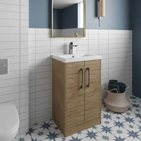 Hudson Reed Juno Floor Standing Door Vanity Unit With Basin Mm