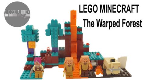 LEGO 21168 The Warped Forest - LEGO Minecraft 2021 speed build - YouTube