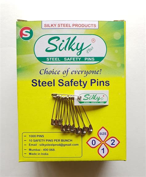 Nickel Plated Steel Safety Pin Quantity Per Pack 1000 Piece At Rs 130