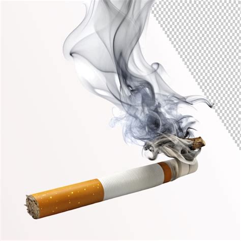 Smoking 3d Rendering Material On Transparent Background Premium Ai