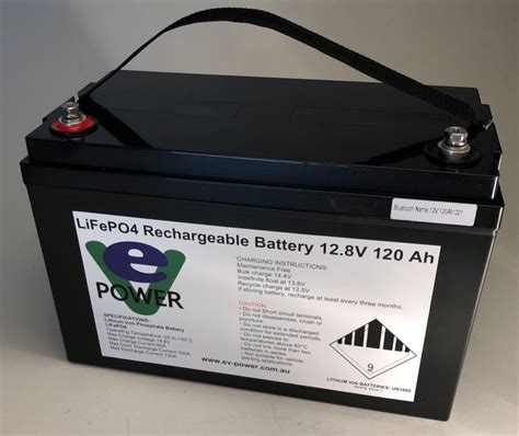 12V 120Ah LiFePO4 Battery With BLUETOOTH BMS EV Power Australia Pty Ltd