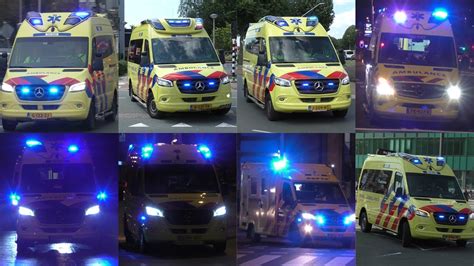 Ambulances Regio S T M Met Spoed In Nederland Youtube