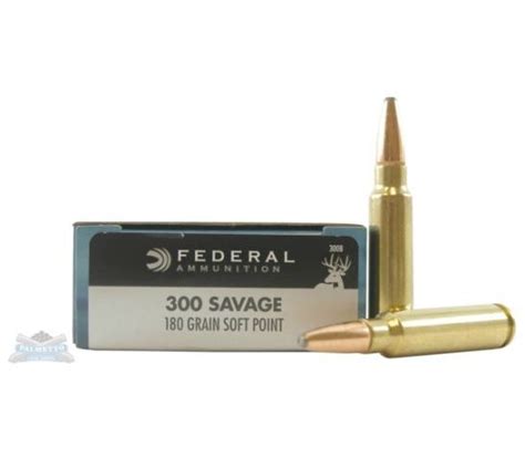 Federal Power Shok Ammunition 300 Savage 180 Grain Soft Point Box Of 20