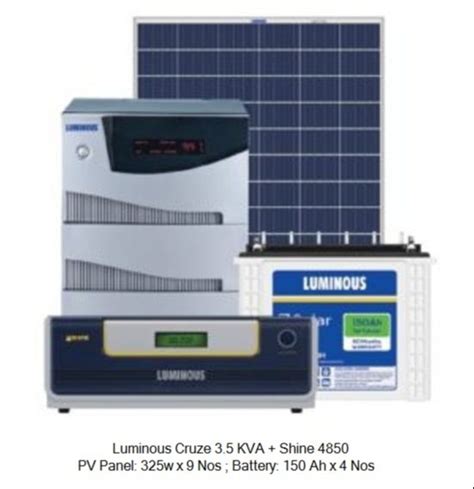 Luminous Solar Off Grid System Cruze Combo 3 KVA At Rs 165120 Set