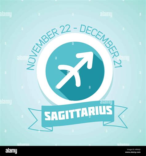 Sagittarius Zodiac Sign In Circular Frame Vector Illustration Contour