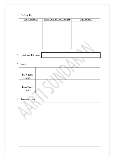 Neurological physiotherapy evaluation form