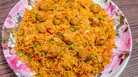 Soya Biriyani Recipesoya Chunks Biryani Recipemeal Maker Biriyani