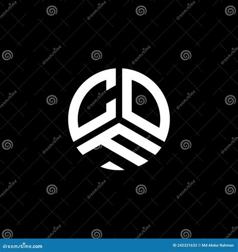 COF Letter Logo Design On White Background. COF Creative Initials