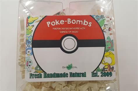 Spa Pure Kids Pokemon Bath Bomb With Pokemon Toy Inside Usa Made