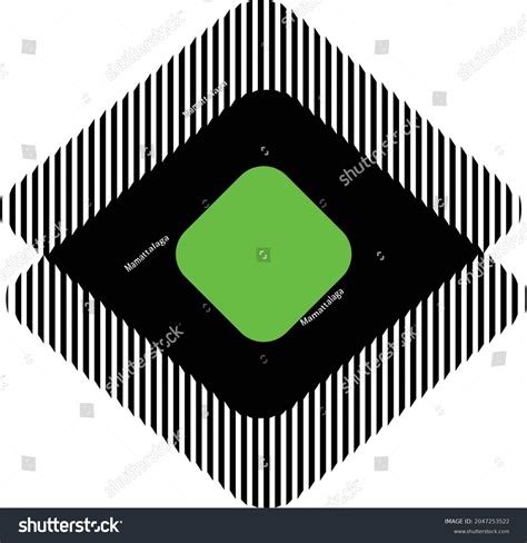 Simple Square Logo Template Composed Lines Stock Vector (Royalty Free ...