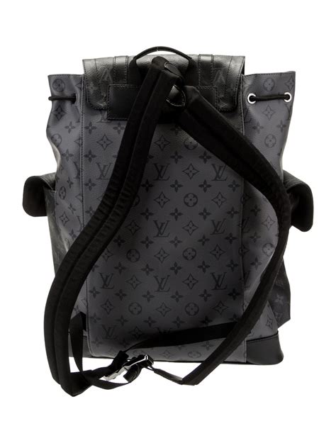 Louis Vuitton Monogram Eclipse Reverse Christopher Backpack Grey Backpacks Bags Lou849830