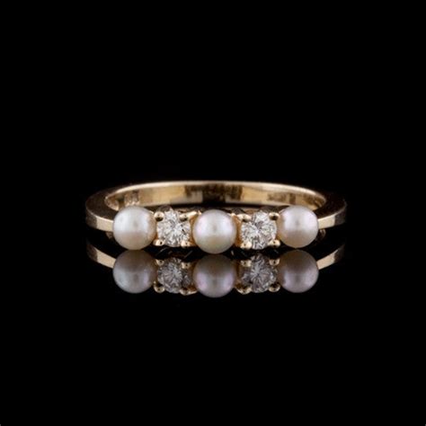 Tiffany & Co. Diamond & Pearl Ring - 66mint Fine Estate Jewelry