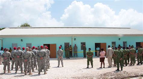 Belize Defence Force And U S Military Members Stand Picryl Public