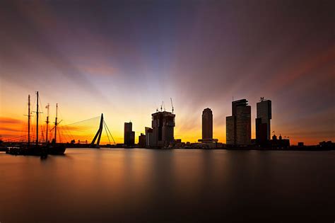 Kop Van Zuid Rotterdam Rotterdam Foto Landschap